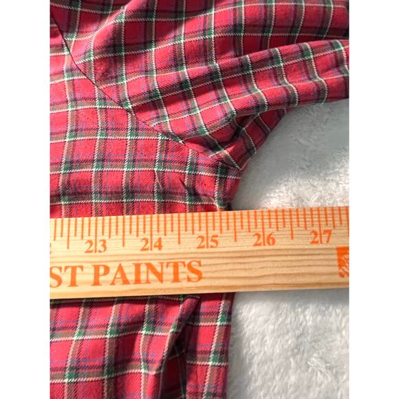 Ralph Lauren Classic Fit Shirt Mens LG Red Green Plaid Button Down Long Sleeve - Picture 8 of 10